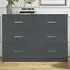 Dakota 6 Drawer Storage Chest - Dark Grey
