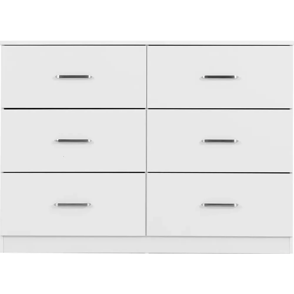 Dakota 6 Drawer Storage Chest - White