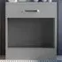 Dakota Single Drawer Bedside Table - Light Grey