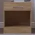 Dakota Single Drawer Bedside Table - Oak