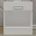 Dakota Single Drawer Bedside Table - White