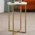 Dallas Side Table - Gold, Marble