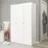 Denver 3 Door Wardrobe - White Gloss