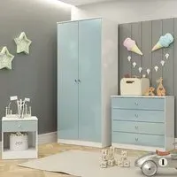 Denver 3 Piece Furniture Set with Storage - Blue