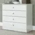 Denver 4 Drawer Storage Chest - White Gloss