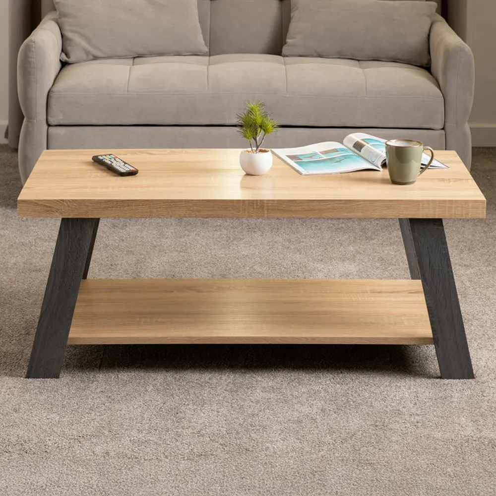 Eddie Coffee Table - Grey, Sonoma Effect