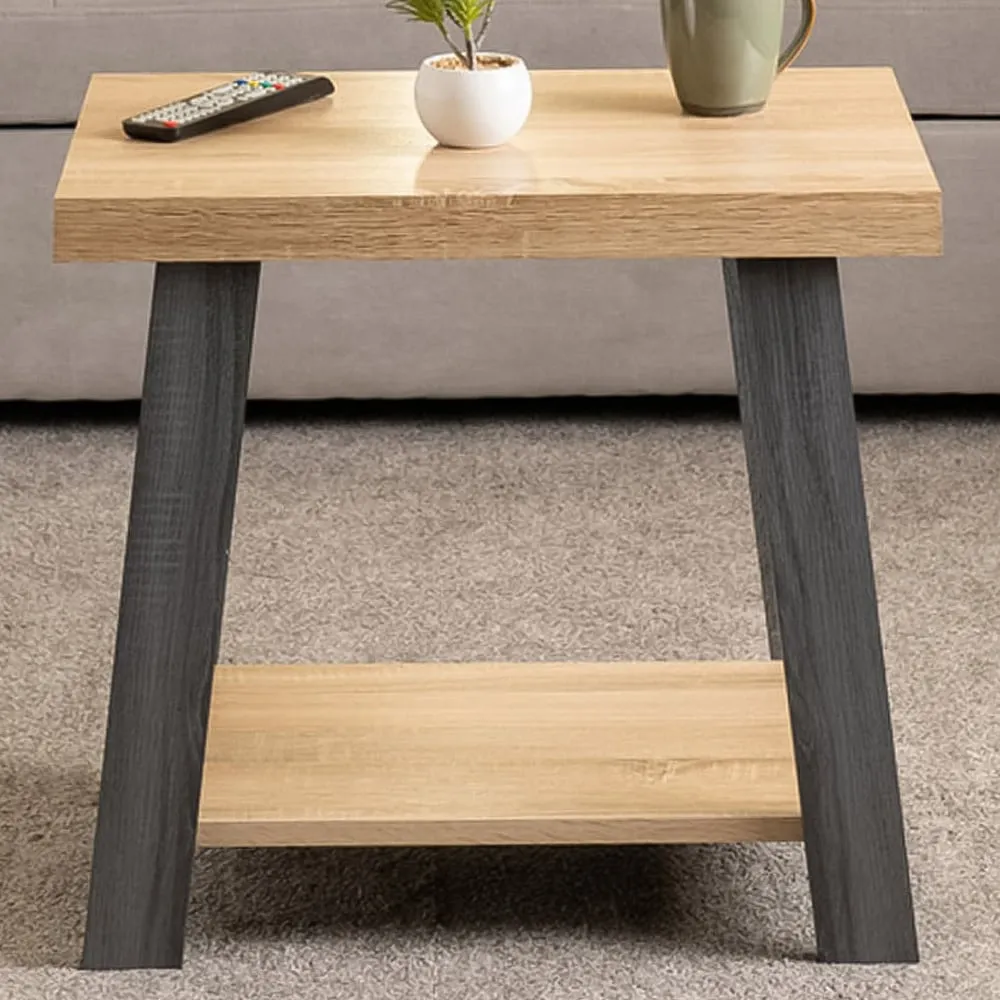 Eddie Side Table - Grey, Sonoma Effect image