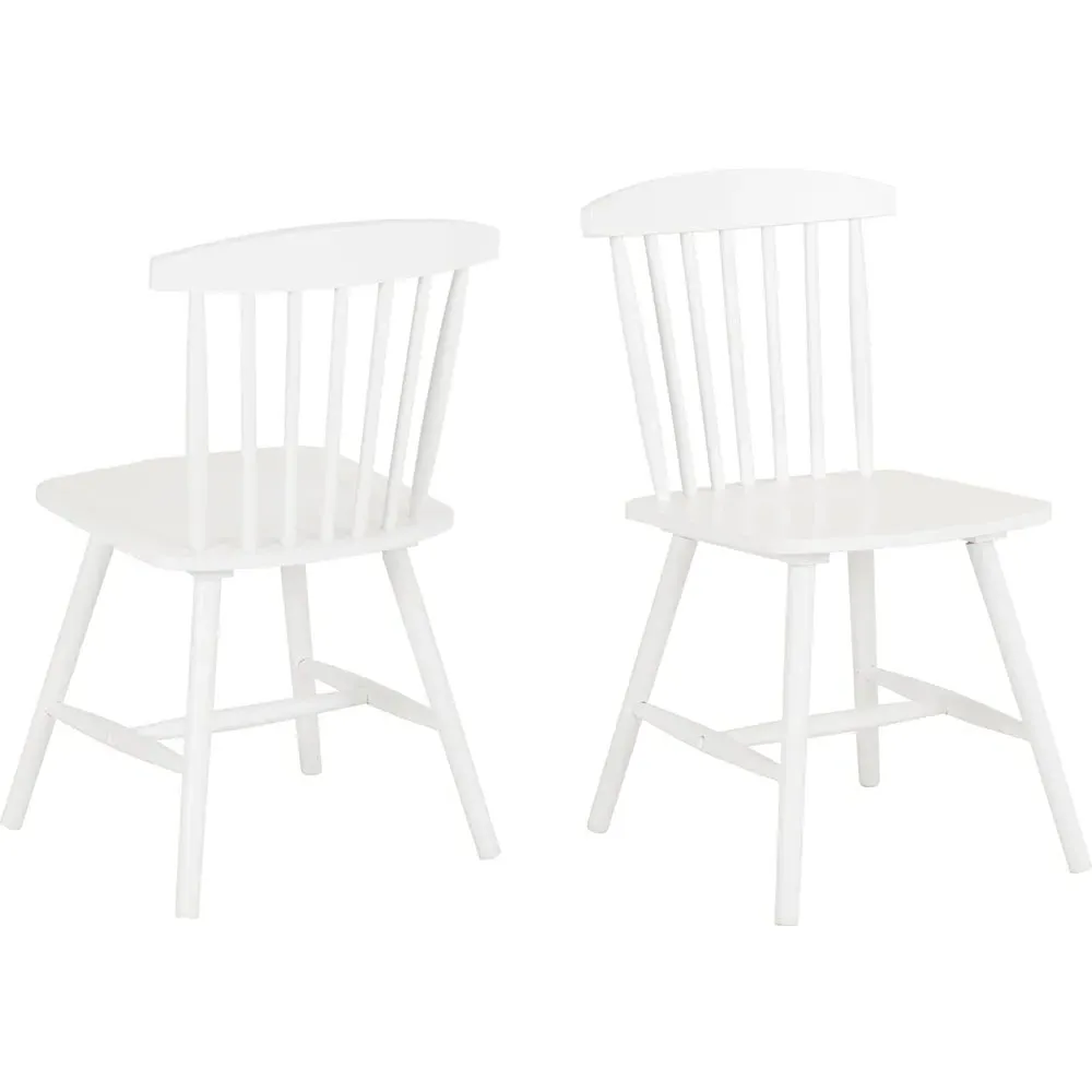Emery Set of 2 Dining Chairs - White