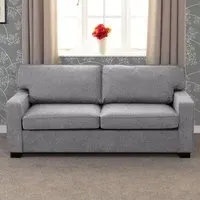 Eton 2-Seater Sofa Bed - Light Grey, Fabric