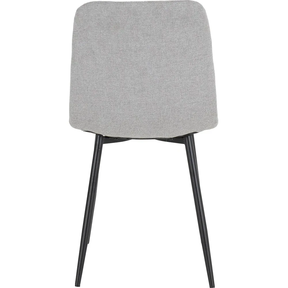 Fenton Set of 2 Dining Chairs - Light Grey, Fabric