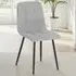 Fenton Set of 4 Dining Chairs - Light Grey, Fabric