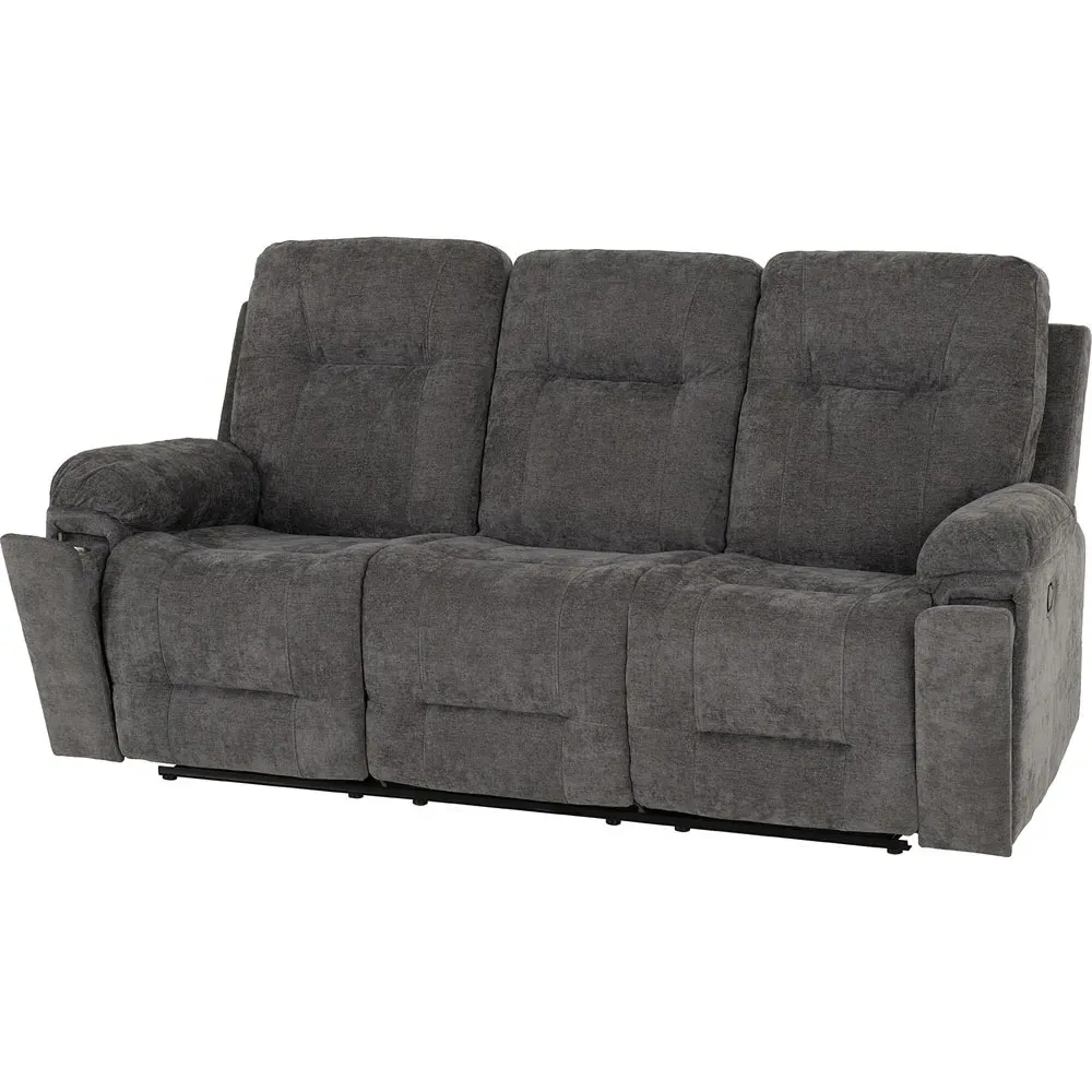 Guildford 5-Seater Recliner Sofa Set - Grey, Fabric