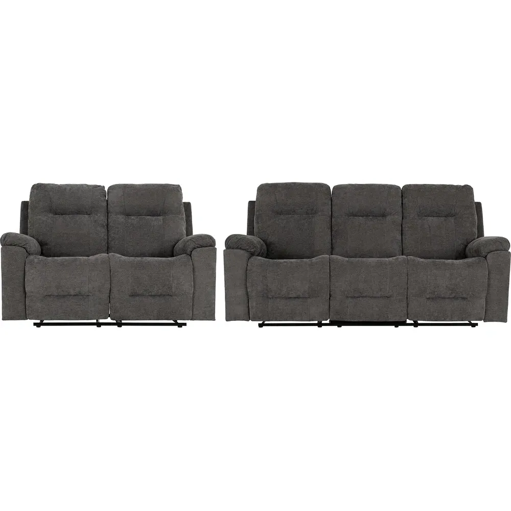 Guildford 5-Seater Recliner Suite - Grey, Fabric