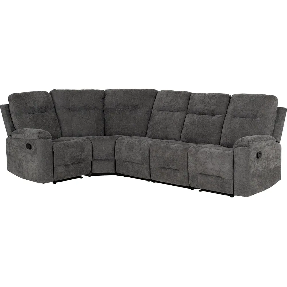 Guildford 6-Seater L-Shaped Corner Sofa with Reclining - Grey