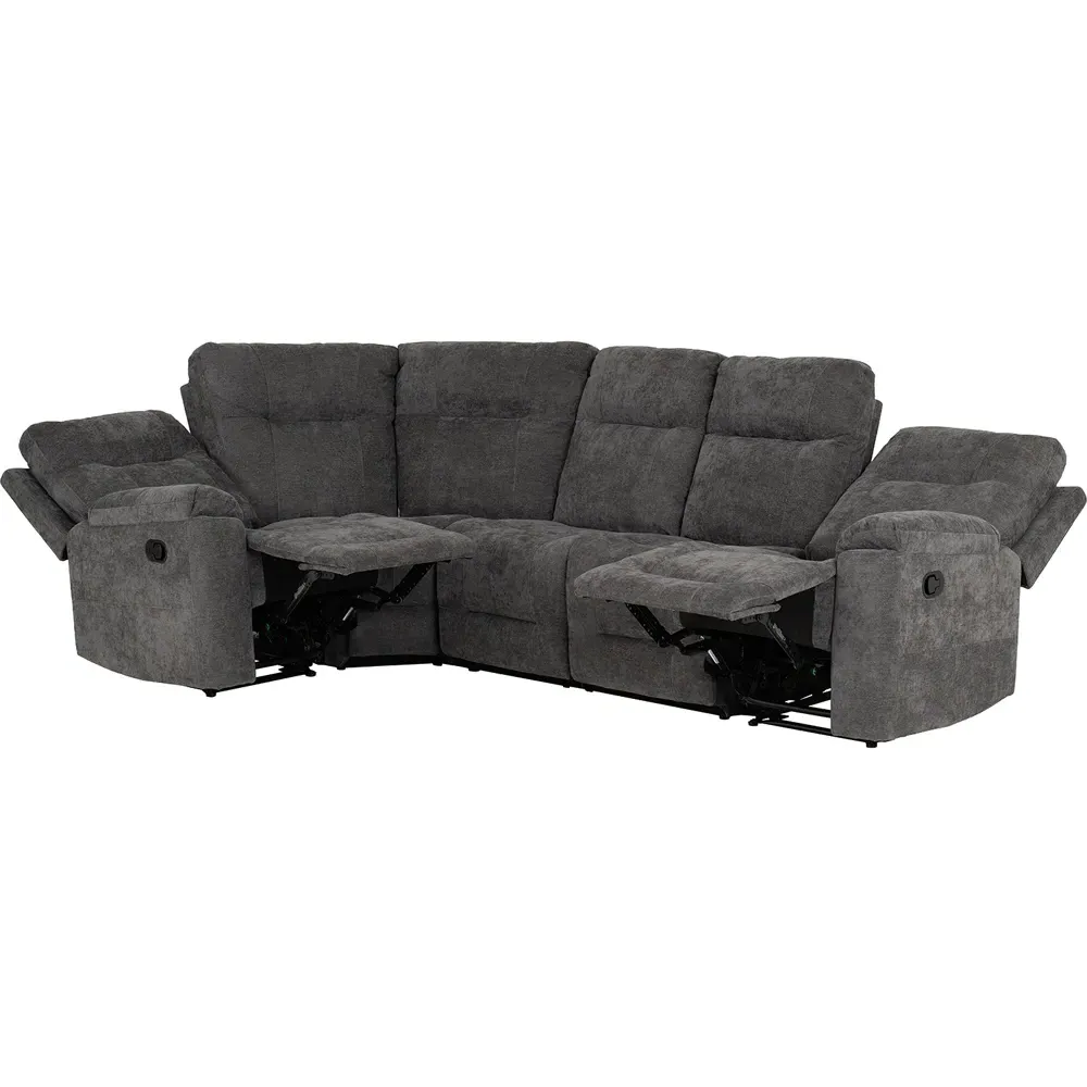 Guildford 6-Seater L-Shaped Corner Sofa with Reclining - Grey