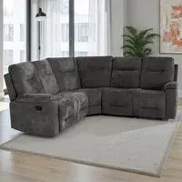 Guildford 6-Seater L-Shaped Corner Sofa with Reclining - Grey