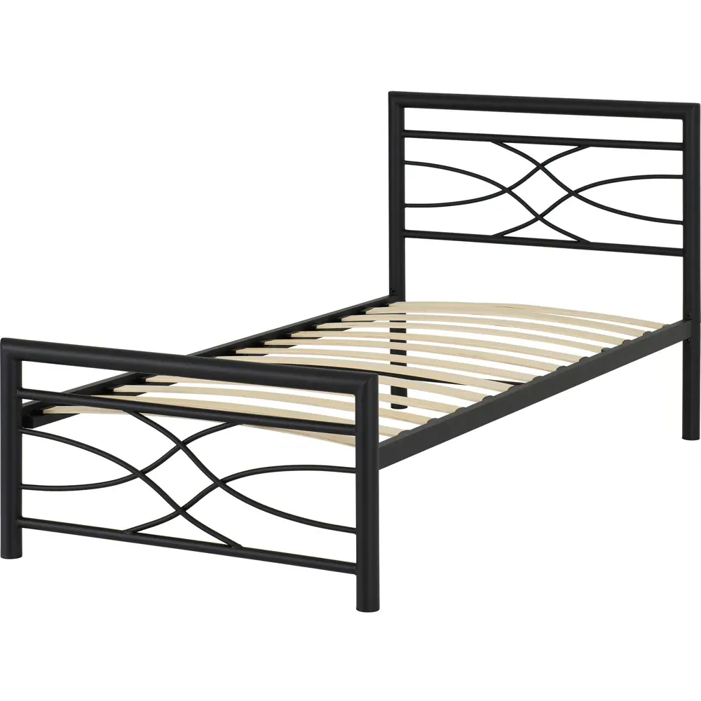 Kelly Single Bed Frame - Black