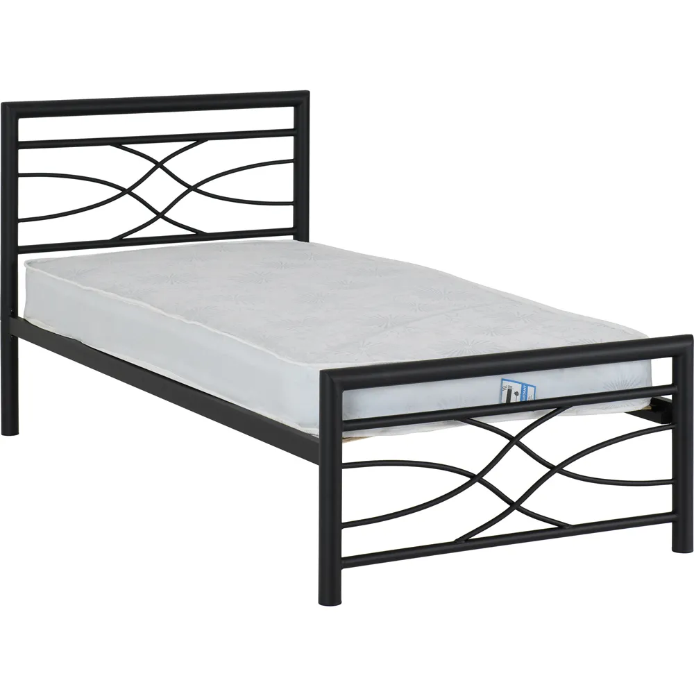 Kelly Single Bed Frame - Black