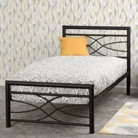 Kelly Single Bed Frame - Black