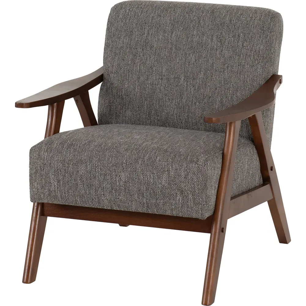 Kendra Accent Chair - Grey, Fabric