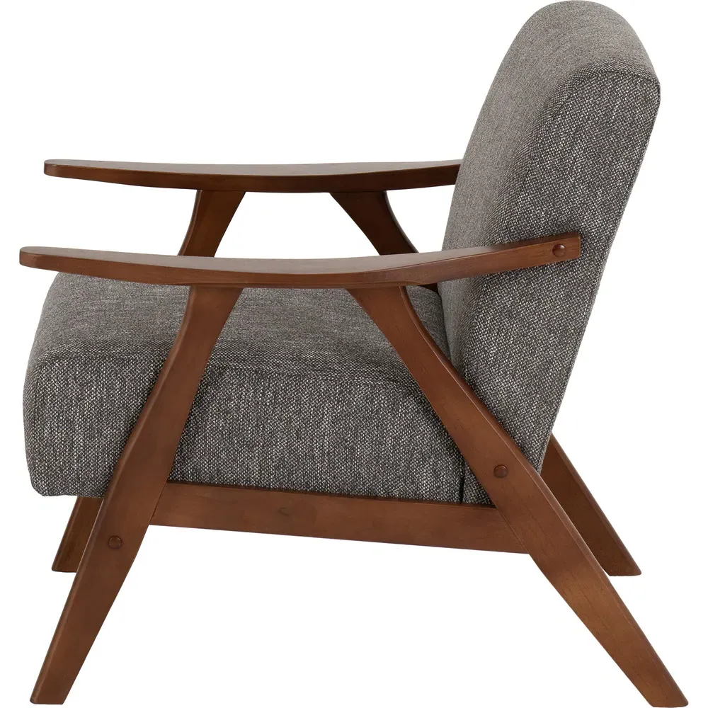 Kendra Accent Chair - Grey, Fabric