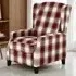 Kensington Recliner Chair - Red Tartan, Fabric