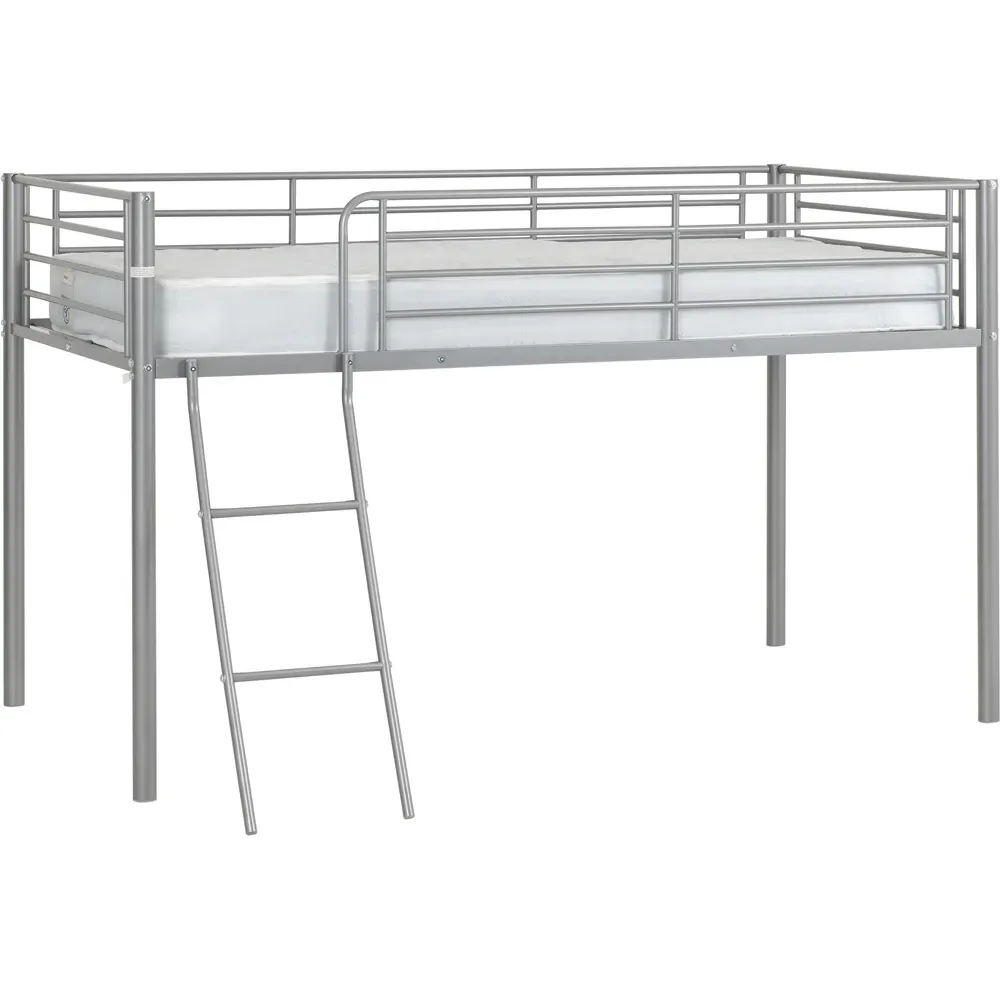 Kora Single Mid Sleeper Bed - Silver