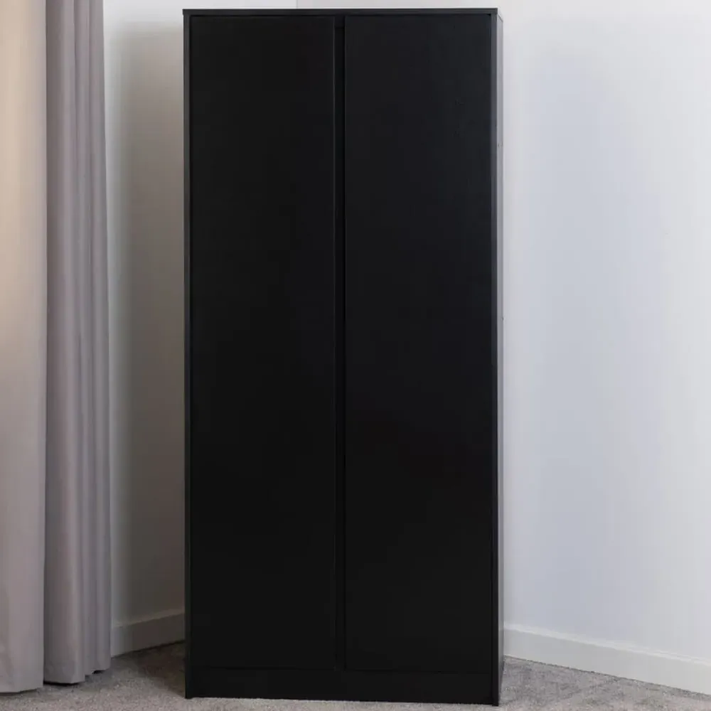 Malvern 2 Door Wardrobe - Black