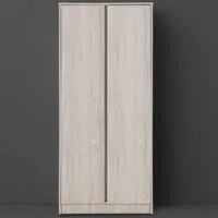 Malvern 2 Door Wardrobe - Urban Snow