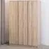 Malvern 3 Door Wardrobe - Brown, Oak Effect
