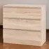 Malvern 3 Drawer Chest - Brown, Sonoma Oak Effect