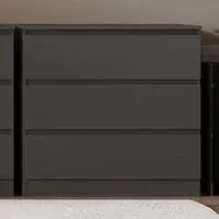 Malvern 3 Drawer Chest of Drawers - Grey