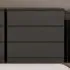Malvern 3 Drawer Chest of Drawers - Grey
