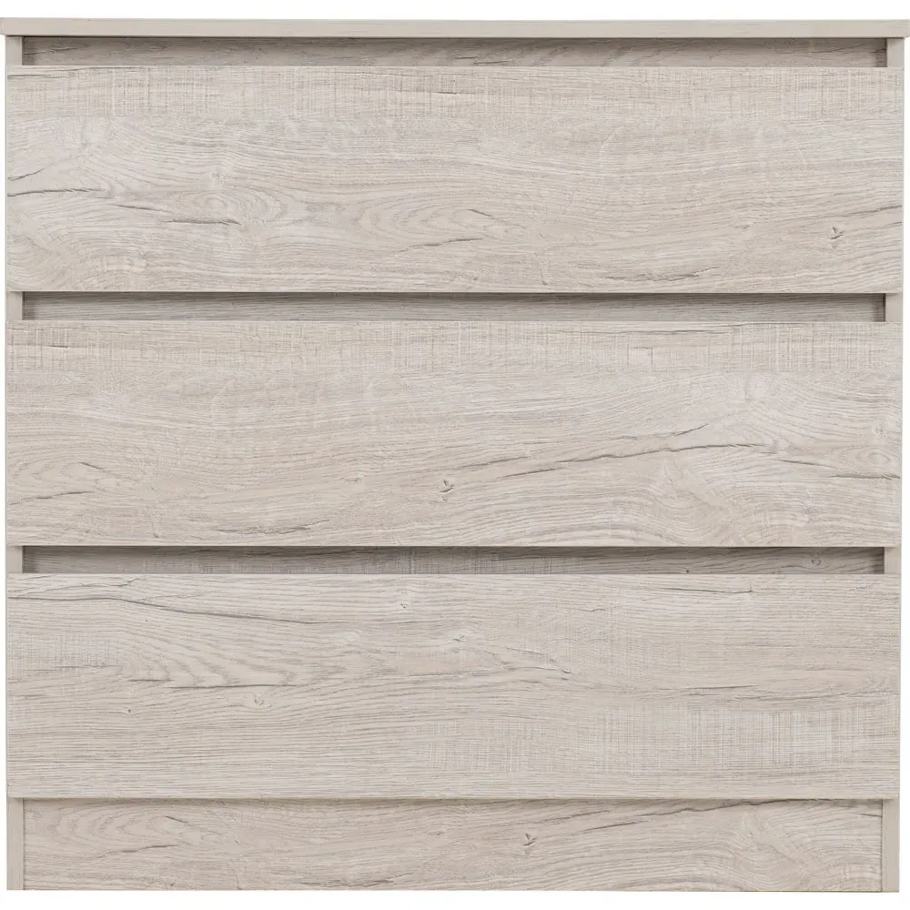 Malvern 3 Drawer Chest - White, Urban Snow