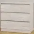 Malvern 3 Drawer Chest - White, Urban Snow