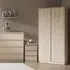 Malvern 3-Piece Bedroom Furniture Set - Brown, Oak Effect