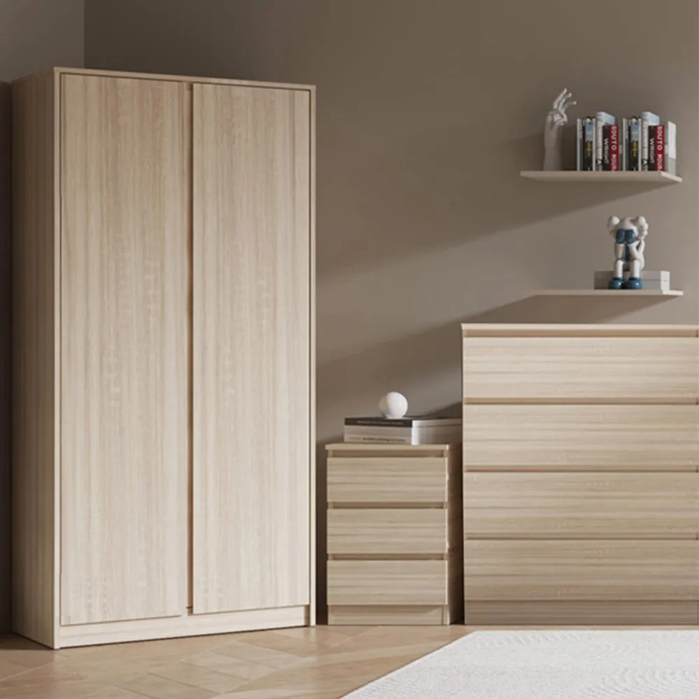 Malvern 3-Piece Bedroom Furniture Set - Brown, Oak Effect