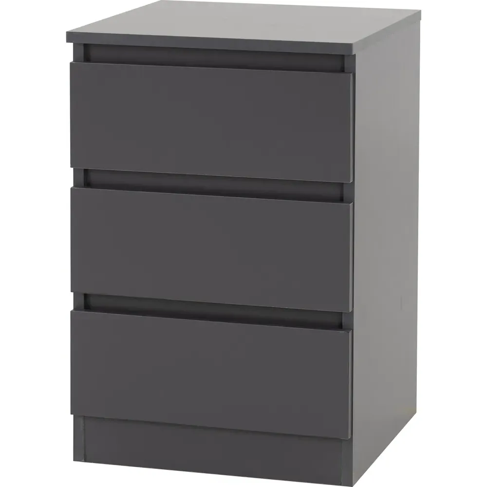 Malvern 3-Piece Bedroom Furniture Set - Grey