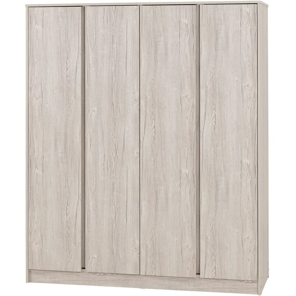Malvern 4 Door Wardrobe - Urban Snow