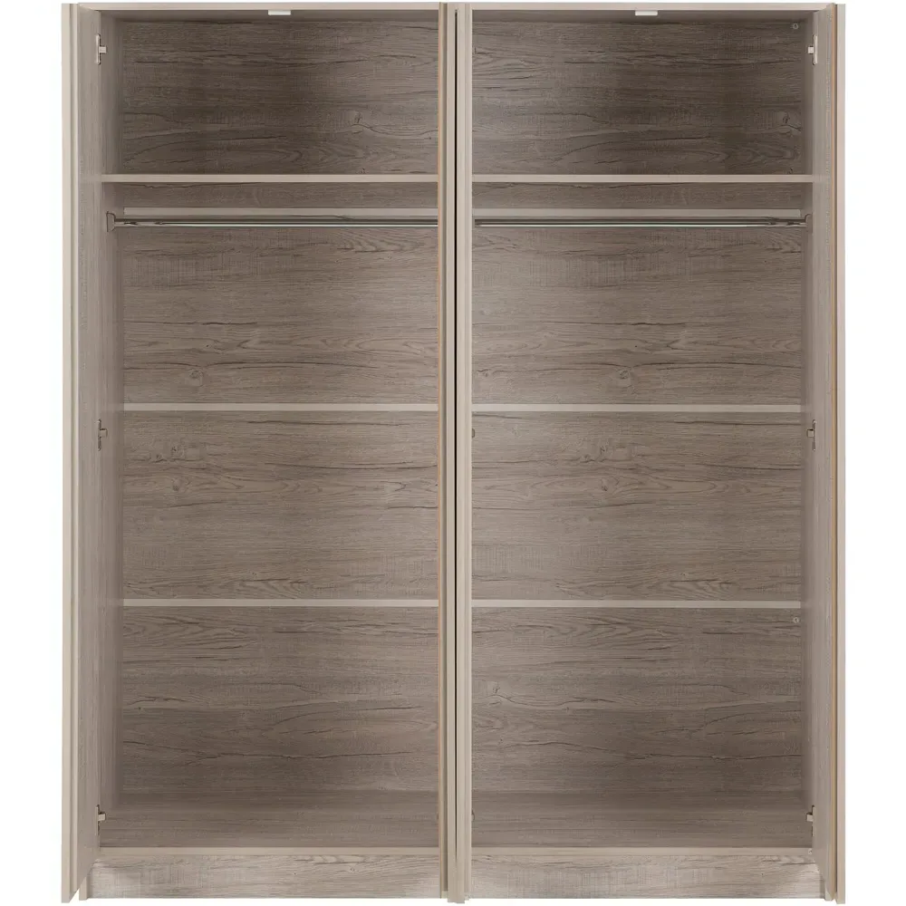 Malvern 4 Door Wardrobe - Urban Snow