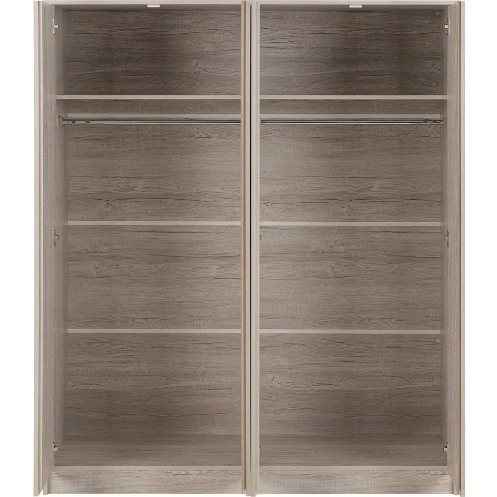Malvern 4 Door Wardrobe - Urban Snow
