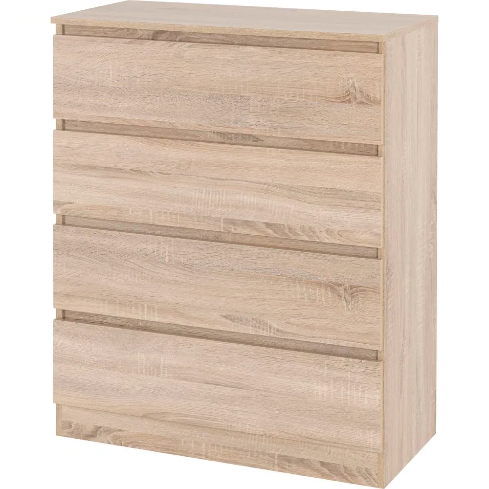 Malvern 4 Drawer Chest - Brown, Sonoma Oak Effect