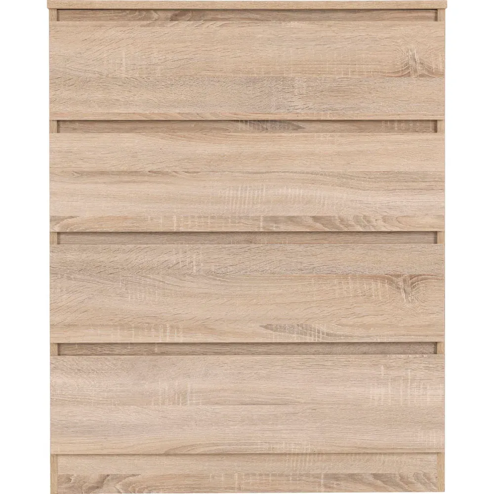 Malvern 4 Drawer Chest - Brown, Sonoma Oak Effect