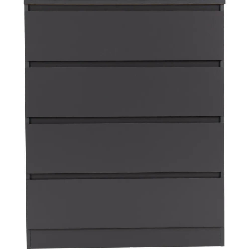 Malvern 4 Drawer Chest of Drawers - Grey