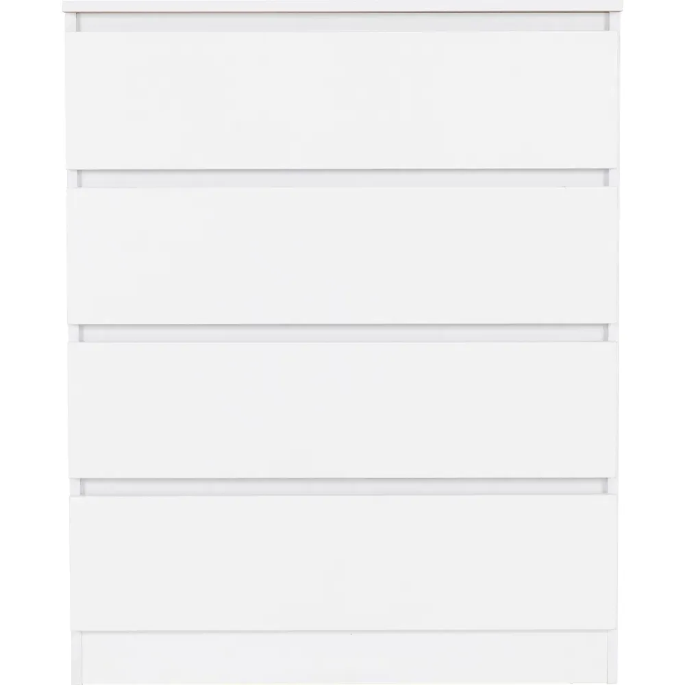 Malvern 4 Drawer Chest - White