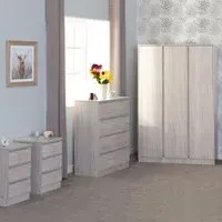 Malvern 4 Piece Bedroom Furniture Set - White