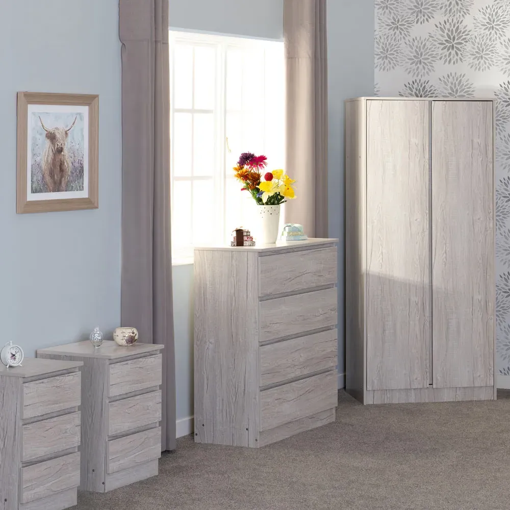 Malvern 4 Piece Bedroom Furniture Set - White image