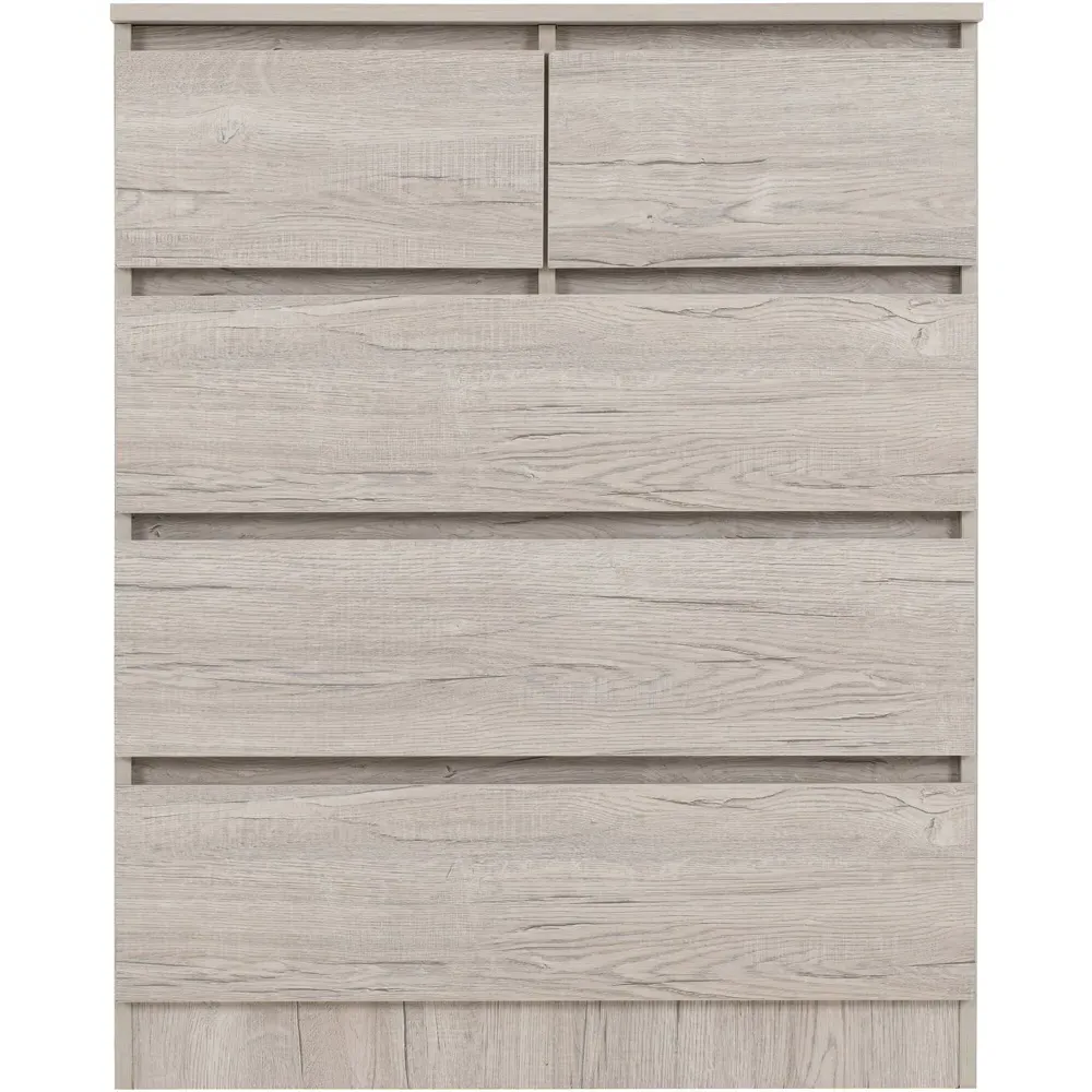 Malvern 5 Drawer Chest of Drawers - White