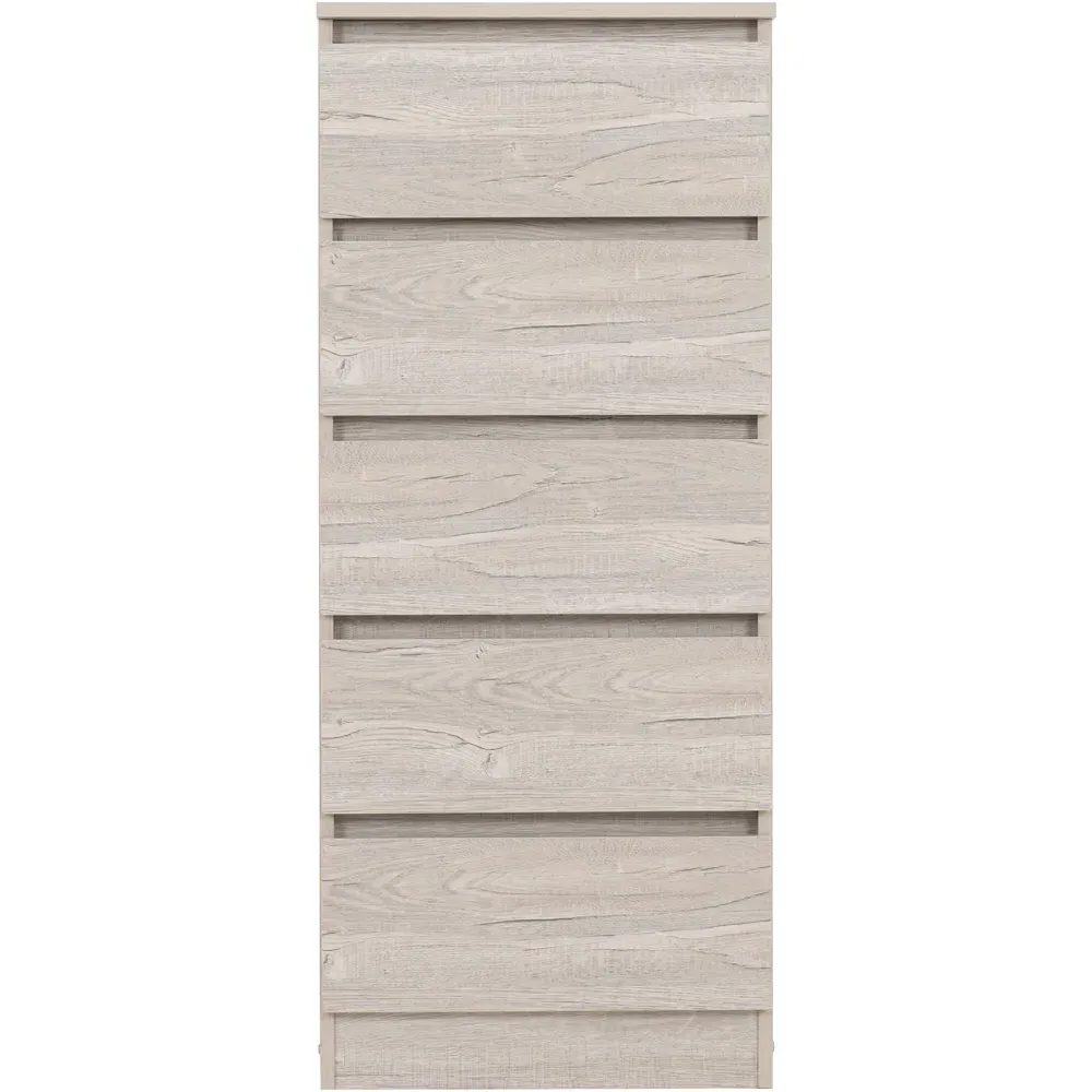 Malvern 5 Drawer Narrow Chest of Drawers - White