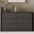 Malvern 6 Drawer Chest of Drawers - Grey